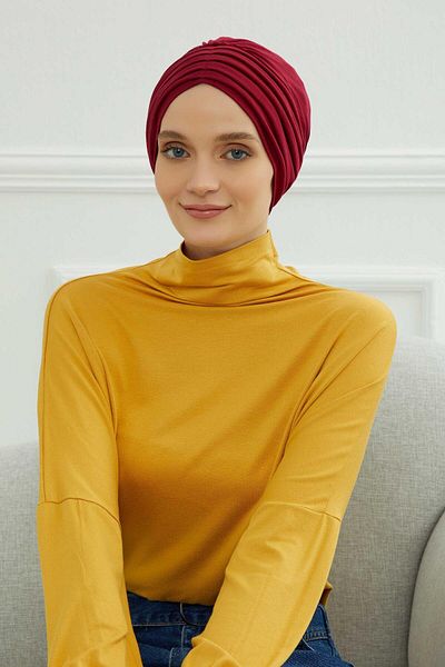Aisha's Design موديل B-13 بونيم قطن ممشط مطوي
