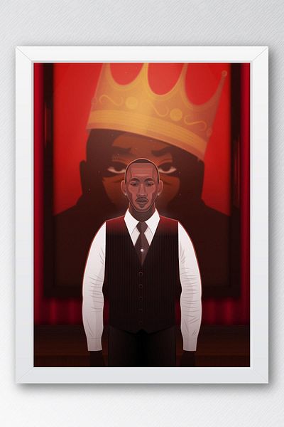 Saturn Pictură înrămată Luke Cage Cottonmouth - Poster de desene animate Marvel