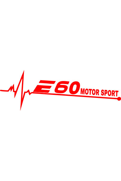 Birim Matbaa E60 Motor Sport Pulse Auto Sticker (30X11Cm)