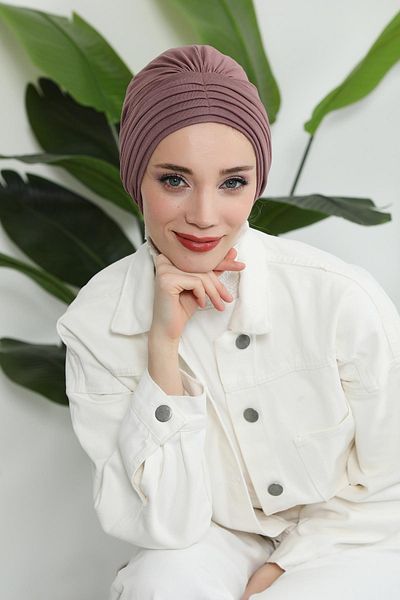 Aisha's Design موديل B-13 بونيم قطن ممشط مطوي