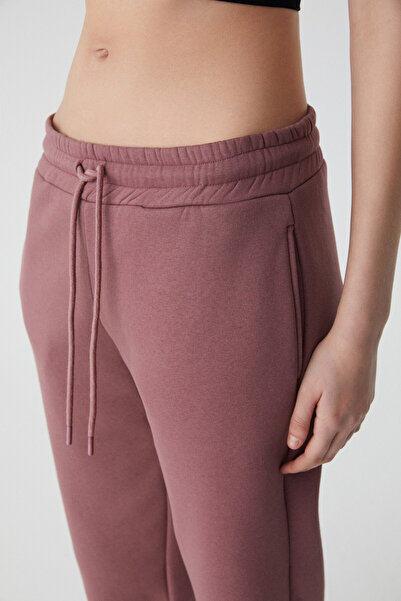 GRIMELANGE MARITZA Γυναικεία - Fleece 100% οργανικό βαμβάκι, ελαστική μέση, άνετο παντελόνι δαμάσκηνου