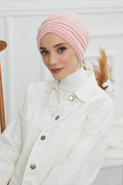 Aisha's Design موديل B-13 بونيم قطن ممشط مطوي