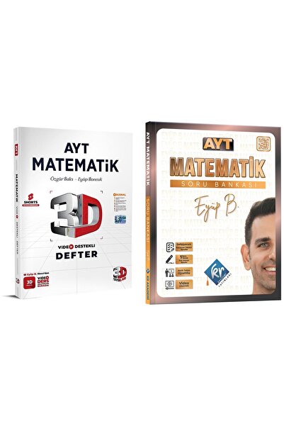 KR Akademi Yayınları 3d Yayınları Ayt Matematik Video Destekli Defter Kr Akad...