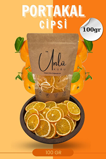 ünlükuru Portakal Kurusu, Portakal Cipsi, Meyve Kurusu - Şekersiz Katkısız Sa...