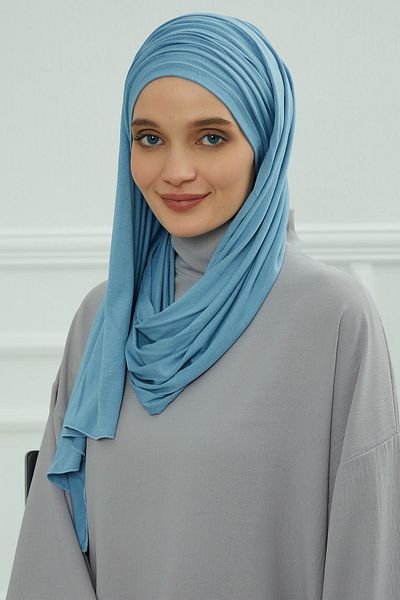 Aisha's Design شال قطني ممشط بونيلي - برباط، bt-1