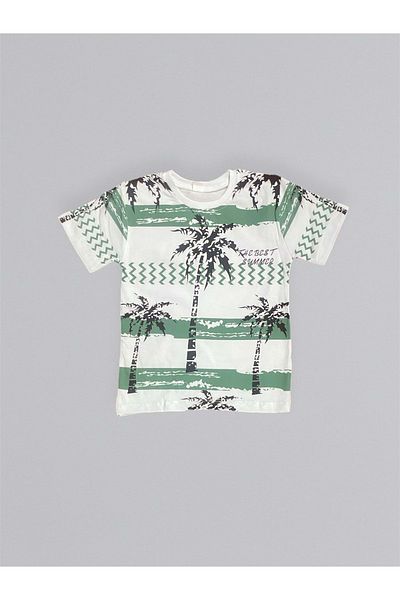Mnk Baby&Kids Boy's Set - Printed T-Shirt and Shorts M00715, Dark Green