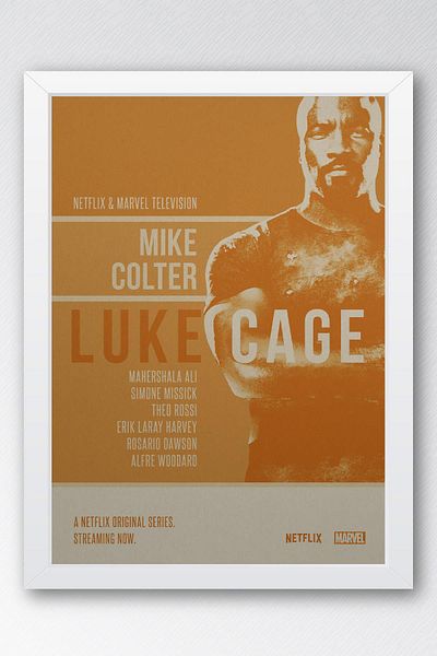 Saturn Pictură înrămată Luke Cage - Poster de desene animate Marvel