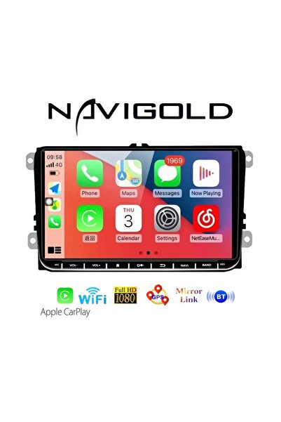 Navigold Vw 9'' Inch 4/64gb Volkswagen-seat-skoda Android Car Playli Oto Multimedya