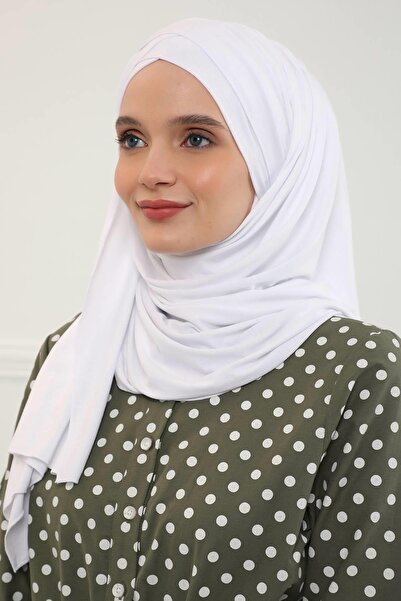 Aisha's Design Πρακτικό χτενισμένο βαμβακερό σάλι με κορδόνι που δένει τον κρότο, CPS-45, CPS-45, Λευκό