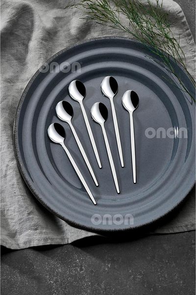 on-on طقم ملاعق موكا نسكافيه مكون من 6 قطع