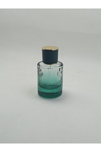 ANADOLU PARFÜM Boş CAM Silindir Sprey Başlıklı Cam Parfüm Şişesi YEŞİL50ML