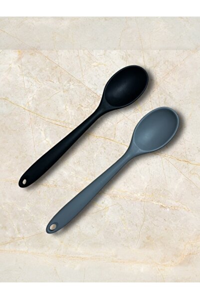 VERKFİ 2 قطعة ملعقة سيليكون صلبة مقاومة للحرارة ومضادة للحريق