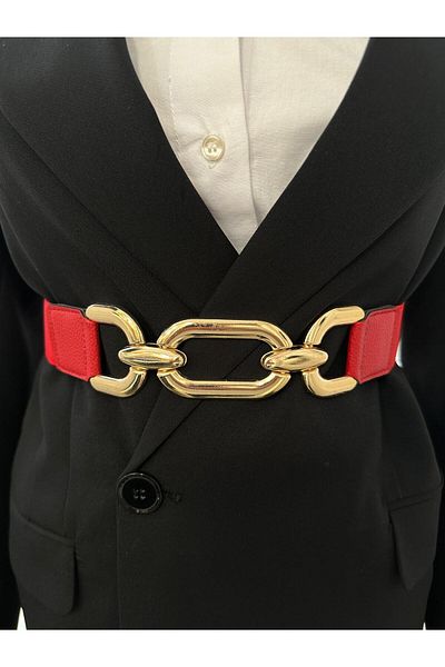 MODAM HİFA Catarame aurii Curea elastică pentru femei Curea pentru rochie Cămașă Curea pentru haină Curea cu pietre Pantaloni
