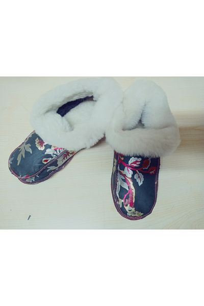 hoaryage 100% piele de miel autentică în interiorul lână piele de miel PANTOFI Papuci