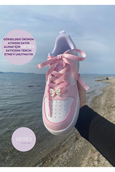 Sarmira Charm'lı Pembe Fiyonk Bağcık