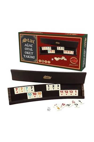 minik shop Tree Oval Okey Set 43 cm
