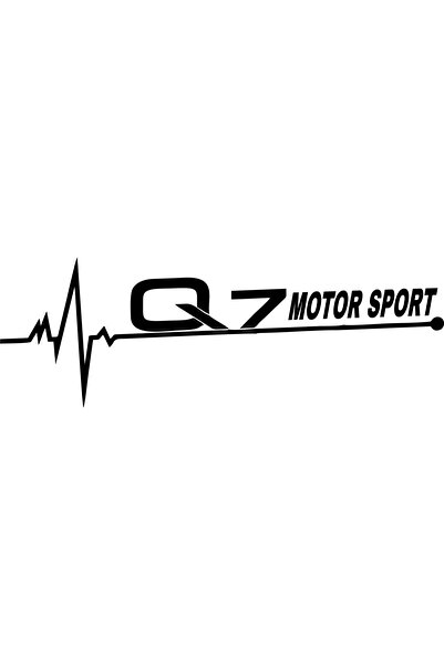 Birim Matbaa Q7 Motor Sport Auto Sticker(30X10 cm)