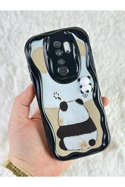 Vip Case Redmi Note 8 Pro - حافظة باندا بتصميم لامع لطيف ثلاثي الأبعاد مع نمط الدب الباندا اللطيف