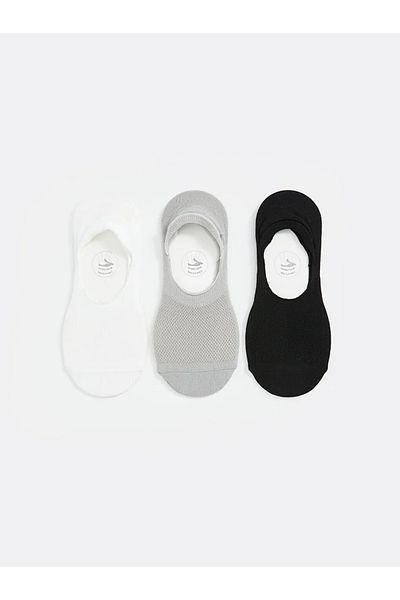 LC Waikiki Lcw Dream White Women's Plain Ballerina Socks 3 Pack