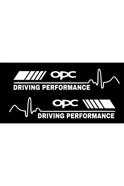 Birim Matbaa ملصق سيارة رياضي OPC DRIVING PERFORMANCE (2 قطعة مقاس 50 × 10 سم...