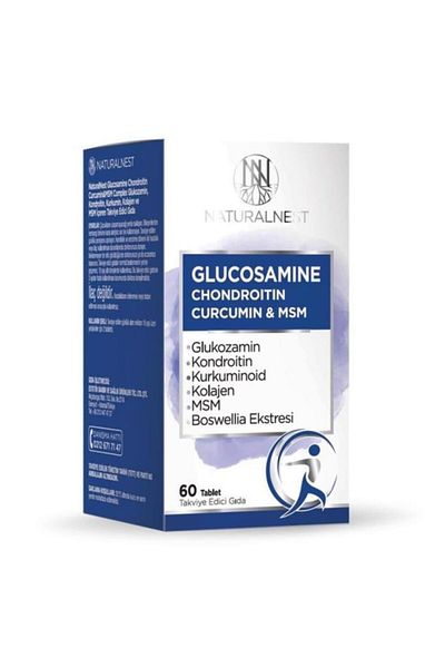 Naturalnest Glucosamine Chondroitin Curcumine & Msm 60 Tablets