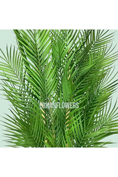 ERHAN FLOWERS ÇİÇEK & DEKORASYON 130 cm yapay bambu gövdeli areka ağacı doğal