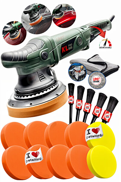 PROXTECH Devir Ayarlı 150mm Profesyonel Orbital Eksantrik  Pasta Cila Parlatm...