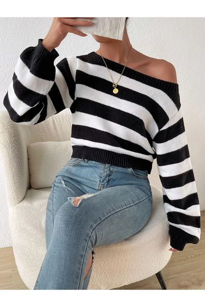 Kokosh moda Γυναικεία πλεκτή μπλούζα με μακρυμάνικη λαιμόκοψη