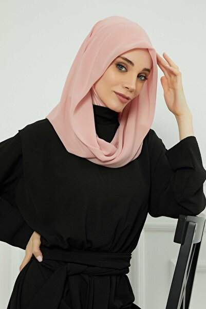 Aisha's Design Combed Cotton Inner Bonnet Chiffon Shawl,PS-45