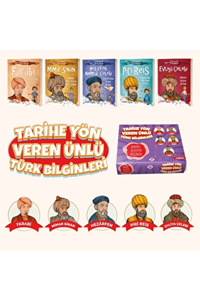 Dokuz Yayınları Farabi - Mimar Sinan - Hezarfen Ahmet Çelebi - Piri Reis - Ev...