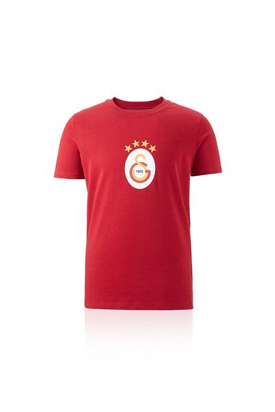 Galatasaray Licensed Red T-Shirt Icarded Wood Library