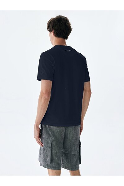 Ltb Navy Blue Slogan T-Shirt