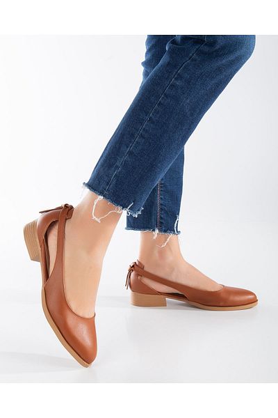 MaskButik Boty na nízkém podpatku - Volpen Skin Tan