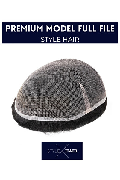 Super Tape Style Hair Komple Tül Protez Saç