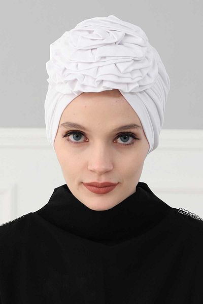 Aisha's Design Rose Combed Cotton Bonnet - B-21 Model