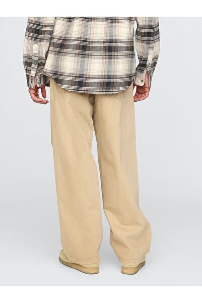 GAP Erkek Bej Extra Baggy Jean Pantolon