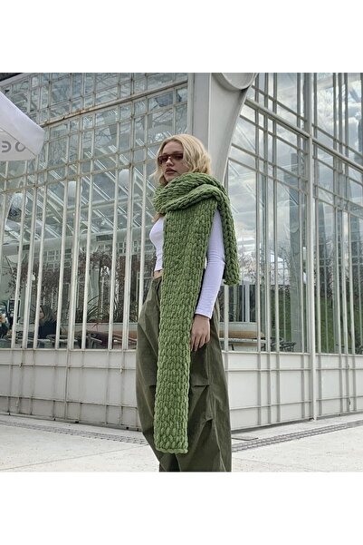 SMYY Eșarfă umflată de pluș moale