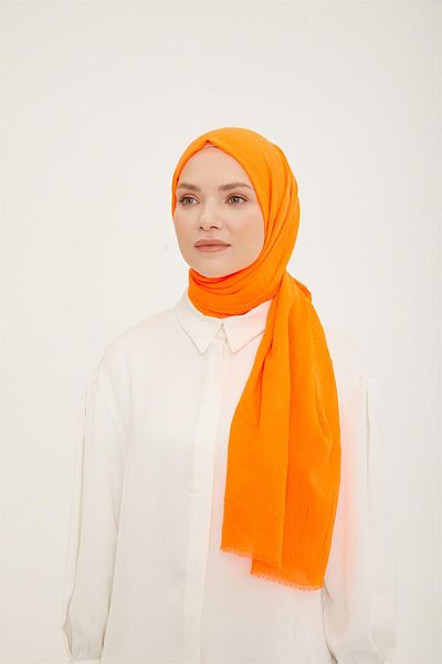 Armine Πορτοκαλί Bamboo Trend Shawl - Μοντέλο 21