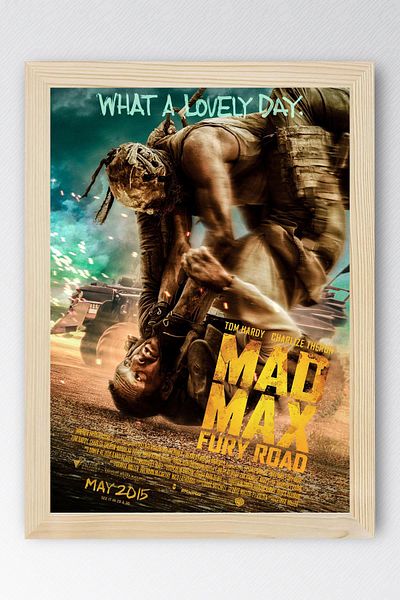 Saturn Επιτραπέζιο με κορνίζα Mad Max Fury Road - Επιτραπέζια αφίσα ταινίας Mad Max