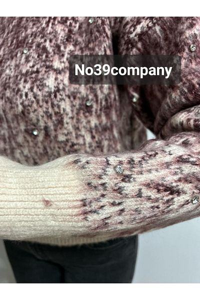 no 39 company Nr.:39 Compania 1 Pulover cu detalii de piatră Trend de calitate