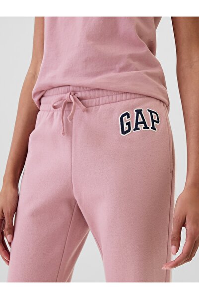 GAP Kadın Pembe Gap Logo Bootcut Fleece Eşofman Altı