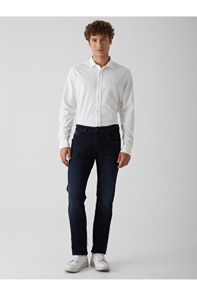 Ltb Textured Strec White Shirt