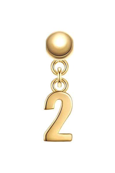 Glanzstücke München Silbercharm Charm Sterling Silber gelbgold