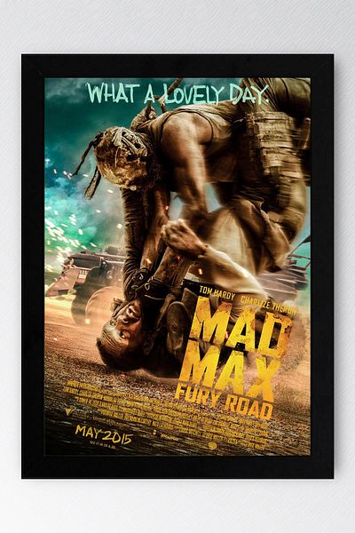 Saturn Pictură înrămată Mad Max Fury Road - Pictură poster film Crazy Max