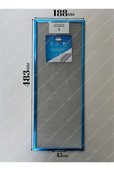 190x480 Mm Aspiratör & Davlumbaz Tel Yağ Filtresi 19x48 Cm
