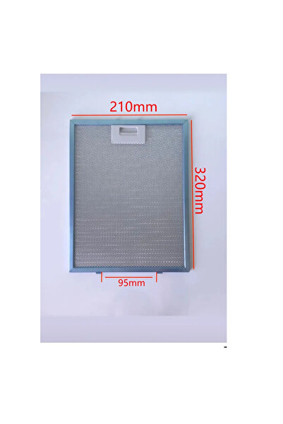 Ozba Ticaret 210x320 Mm Aspiratör & Davlumbaz Tel Yağ Filtresi 21x32 Cm