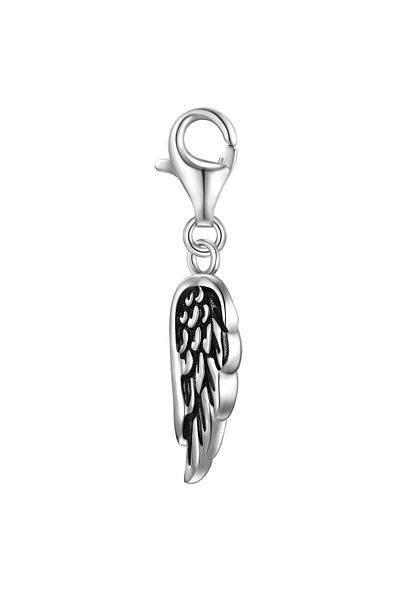 Rafaela Donata Silbercharm Charm Sterling Silber Emaille schwarz