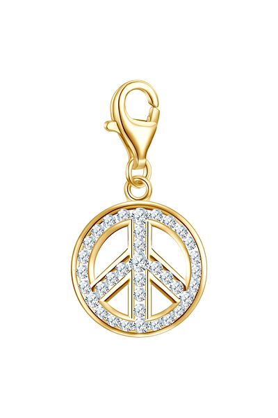 Rafaela Donata Silbercharm Charm Sterling Silber gelbgold Zirkonia weiß