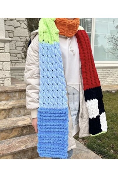 SMYY Puffy Renkli Atkı