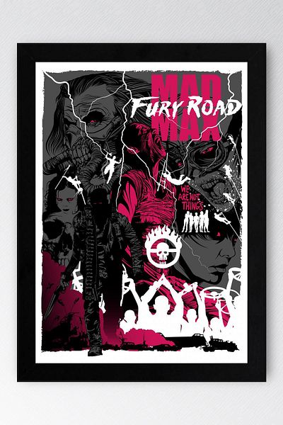 Saturn Επιτραπέζιο με κορνίζα Mad Max Fury Road - Επιτραπέζια αφίσα ταινίας Mad Max